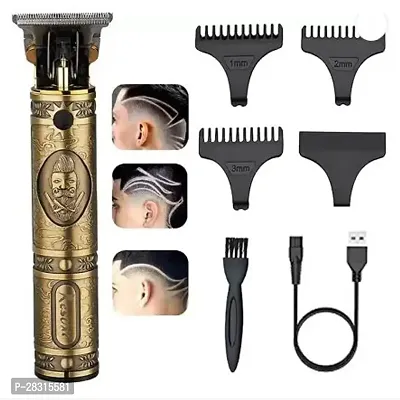 Trimmer Maxtop MP-98  Professional Golden Metal Body Trimmer kit K42 Trimmer 120 min Runtime 4 Length Settings  (Gold)-thumb4