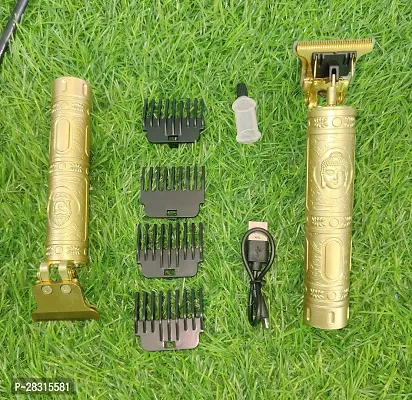 Trimmer Maxtop MP-98  Professional Golden Metal Body Trimmer kit K42 Trimmer 120 min Runtime 4 Length Settings  (Gold)-thumb2