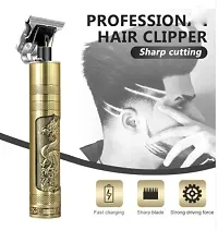 Vintage T9 professional clipper Trimmer for men Trimmer 120 min Runtime Trimmer 120 min Runtime 4 Length Settings  (Gold) traditional-thumb4