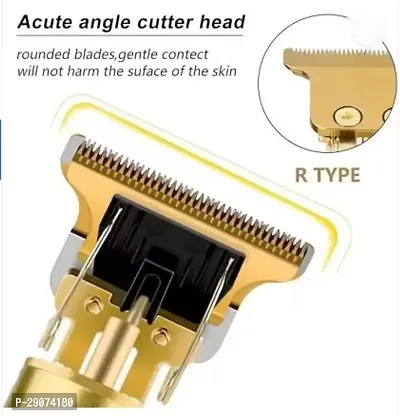 Vintage T9 professional clipper Trimmer for men Trimmer 120 min Runtime Trimmer 120 min Runtime 4 Length Settings  (Gold) traditional-thumb4