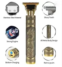 Vintage T9 professional clipper Trimmer for men Trimmer 120 min Runtime Trimmer 120 min Runtime 4 Length Settings  (Gold) traditional-thumb1