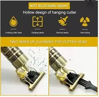 Vintage T9 professional clipper Trimmer for men Trimmer 120 min Runtime Trimmer 120 min Runtime 4 Length Settings  (Gold) traditional-thumb2