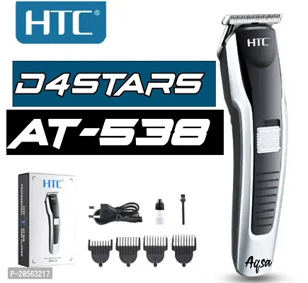 D4STARS AT-538 TRIMMER Electric Hair and beard trimmer for men Shaver Rechargeable Hair Machine adjustable for men Beard Hair Trimmer, Bal Katne Wala Machine, beard trimmer for men with 4 combs, Lubri-thumb0