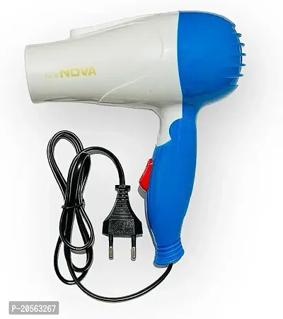 Mini Hair Dryer Fir Men/Women 1000 Watt With 2 Speed ( Multicolor )-thumb0
