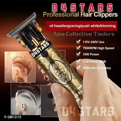 D4STARS Hair Trimmer For Men Buddha Style Trimmer, Professional Hair Clipper, Adjustable Blade Clipper, Shaver For Men, Retro Oil Head Close Cut Trimming Machine, 1200 mah battery