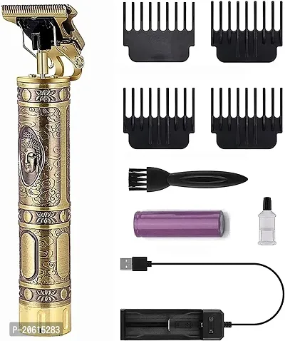 D4STARS Trendy Hair Trimmer For Men,Hair Trimmer For women, Rewup Professional Rechargeable Cordless Electric Hair Clippers Trimmer Hair Cutting Kit with 4 Guide Combs for Men T-Blade (Medium, Golden)-thumb2