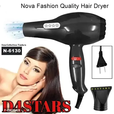 D4STARS Hair Dryer, 2000 Watts Professional Hot and Cold Hair Dryers with 2 Switch Speed Setting and Thin Styling Nozzle,Diffuser, for Men and Women Top Quality Baal Sukhane wala Machine-thumb0