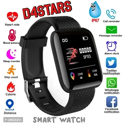 SMart Watch Heart beat Sensor/blood Pressure/sleep monitor/step Counter/calories burn Counter ( Black Strip )