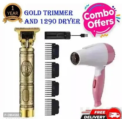 D4stars Latest Hair Trimmer With Trendy Hair Dryer Best Quality COMBO PACK OF 2-thumb0