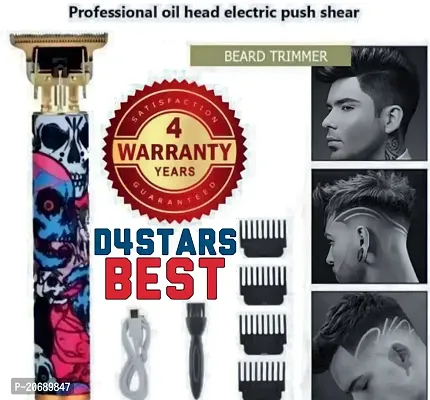 D4STARS BEST SELLER Hot Selling Trimmer For Men Painless Beard Hair Remover Clipper Machine Trimmer Machine Shaving Kit With 4 Combs | Zero Size Trimmer Shaver Dadi Katne wala Machine Baal Cut