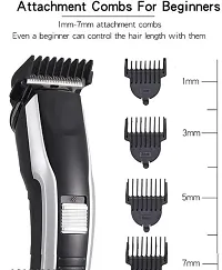D4stars TRIMMER AT538 Electric Hair and beard trimmer for men Shaver Rechargeable Hair Machine adjustable for men Beard Hair Trimmer, Bal Katne Wala Machine, beard trimmer for men with 4 combs,-thumb4