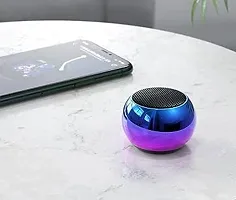 D4STARS M3 Colorful Wireless Bluetooth Speakers 3D Mini Electroplating Round Steel Speaker-thumb1