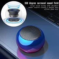 D4STARS M3 Colorful Wireless Bluetooth Speakers 3D Mini Electroplating Round Steel Speaker-thumb2