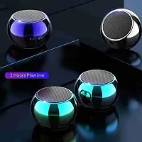 D4STARS DF - 3  Wireless Bluetooth Speakers 3D Mini Electroplating Round Steel Speaker-thumb1