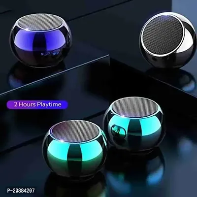 D4STARS DF - 3  Wireless Bluetooth Speakers 3D Mini Electroplating Round Steel Speaker-thumb2