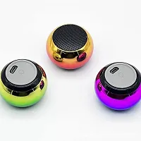 M3 Colorful Wireless Bluetooth Speakers 3D Mini Electroplating Round Steel Speaker-thumb1