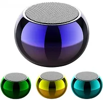 M3 Colorful Wireless Bluetooth Speakers 3D Mini Electroplating Round Steel Speaker-thumb2