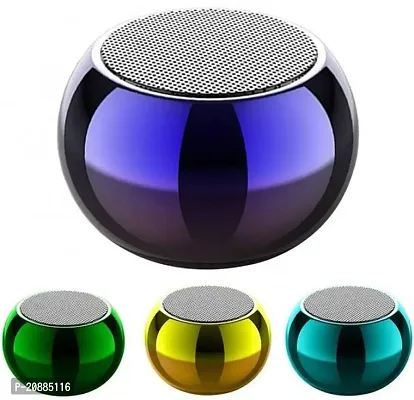 M3 Colorful Wireless Bluetooth Speakers 3D Mini Electroplating Round Steel Speaker-thumb3