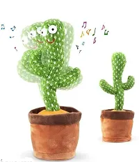 D4STARS  Dancing Cactus Talking Toy, Cactus Plush Toy, Wriggle  Singing Recording Repeat What You Say Funny Education Toys for Babies Children Playing, Home Decorate (Cactus Toy)-thumb2