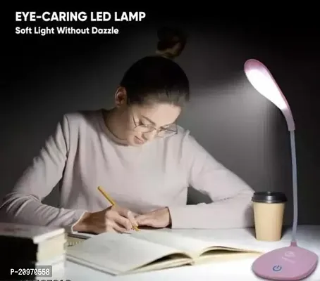 D4stars Study Lamp Rechargeable Led Torch Touch On Off Switch Student Study Reading Dimmer Led Table Lamps White Desk Light Lamp (Multicolor,Plastic, Pack of 1) (RANDOM COLOUR) Table Lamps-thumb0