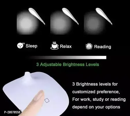 D4stars Study Lamp Rechargeable Led Torch Touch On Off Switch Student Study Reading Dimmer Led Table Lamps White Desk Light Lamp (Multicolor,Plastic, Pack of 1) (RANDOM COLOUR) Table Lamps-thumb3