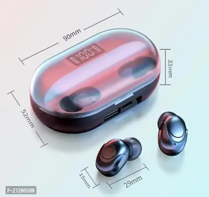 D4stars Premium Classy Wireless Bluetooth Earbuds T2 Pro ( Black )-thumb2