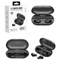 T2 Earbuds/TWs/buds with 1500 MAH Power Bank Upto 26 Hours Playback Bluetooth Gaming Headset Truly Wireless in Ear Earbuds with Mic in-Built ,Lightweight 8Mm Drivers, Led Indicators and Multifunction-thumb3