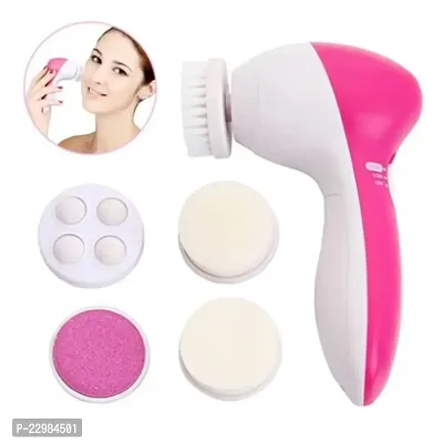 D4STARS  5 in 1 Portable Electric Facial Cleaner Battery Powered Multifunction Massager, Face Massager, Facial Machine, Beauty Massager, Facial Massager For Women (Multi Color)-thumb4