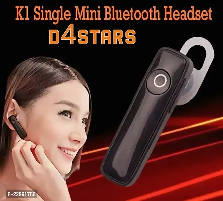 Bluetooth Single Earphone Hd Voice Quality ( Black )-thumb0