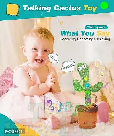 D4STARS TOYS Dancing Cactus Toy for Kids Talking Toys Baby Repeat What You Say Singing Recording Wriggle Light Music Funny Education Toys for Children Playing Home Decor Birthday Gifts for Kids Infant-thumb3