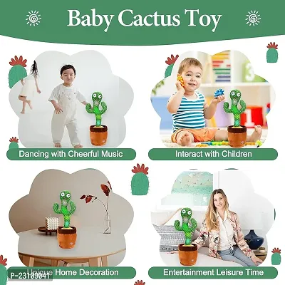 D4STARS TOYS Dancing Cactus Toy for Kids Talking Toys Baby Repeat What You Say Singing Recording Wriggle Light Music Funny Education Toys for Children Playing Home Decor Birthday Gifts for Kids Infant-thumb4