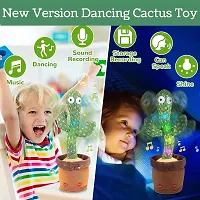 D4STARS TOYS Dancing Cactus Toy for Kids Talking Toys Baby Repeat What You Say Singing Recording Wriggle Light Music Funny Education Toys for Children Playing Home Decor Birthday Gifts for Kids Infant-thumb1