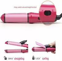 D4STARS   2 in 1 Hair Straightener Curler | Professional Straightener with Ceramic Plate-thumb1