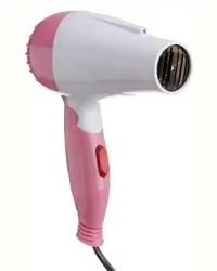 D4STARS NV-1290 Foldable Professional Electric Foldable Hair Dryer Hair Dryer for Women with 2 Speed Control (1000Watts) Multicolour-thumb1
