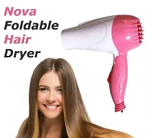 D4STARS NV-1290 Foldable Professional Electric Foldable Hair Dryer Hair Dryer for Women with 2 Speed Control (1000Watts) Multicolour-thumb3