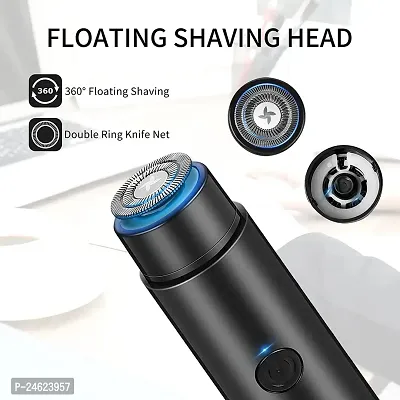 D4STARS Mini Portable Electric Shaver,Travel Portable Razor Electric Shavers for Men,USB Fast Charging,Waterproof and Silent,Small Form Factor and Clean Shave,Present for Men.-thumb2