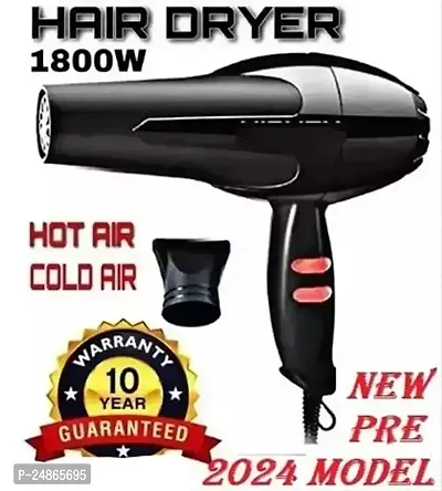 D4STARS NEW Blooming Air Foldable 1800 Watts Hair Dryer With Heat  Cool Setting And Detachable Nozzle Hair Dryer,Baal Sukhna Vala Machine,With assorted Red and Black..-thumb0