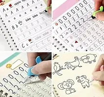 Sank Magic Practice Copybook, (4 BOOK + 10 REFILL) Number Tracing Book for Preschoolers with Pen, Magic Calligraphy Copybook Set Practical Writing Tool Simple Hand Lettering-thumb1