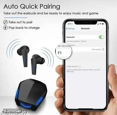 MMORTAL 131 Wireless Earbuds with upto 15 Hours Playback, 13mm Drivers and IWP Technology, 650mah C type Charging Case HEADPHONE BLUEETOOTH WIRELESS EARBUDS(gaming buds best for playing game with best-thumb5