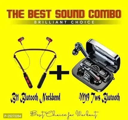 Combo M19  B11 Blutooth The Best Sound !!!! Pack Of Combo 2-thumb0