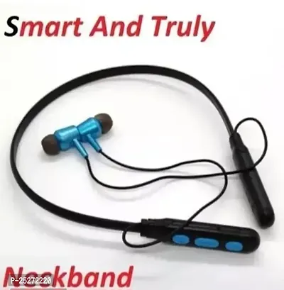 DSTARS New ORIGINAL  B11 Bluetooth neckband metal earphones with 6 hours battery backup and upto 30 meters Blutooth range with 8D sound quality for all men/women/boys and girls-thumb0