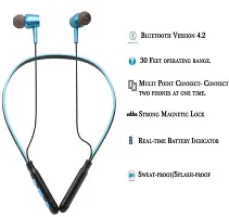 DSTARS New ORIGINAL  B11 Bluetooth neckband metal earphones with 6 hours battery backup and upto 30 meters Blutooth range with 8D sound quality for all men/women/boys and girls-thumb1