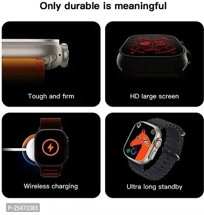 New SMART WATCH 2023 latest version Full Touch Screen Bluetooth Smartwatch with Body Temperature, Heart Rate  Oxygen Monitor Compatible with All 3G/4G/5G Android  iOS(multicolour)9-thumb2