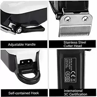 Electric Haircut Beard Hair Clipper and Trimmer powerful hair cutting Machine Fully Waterproof Trimmer 210 min Runtime 5 Length Settings  ( White, Black )-thumb2