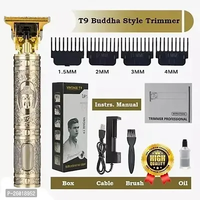 D4stars ( BUY 1 GET 1 FREE ) Pack of 2 !!! Premium Earbuds With Mic HD Sound Quality + Professional Hair men Beard Trimmer, Maxtop Metal Trimmer, Vintage T9 Trimmer Zero Size Trimmer Machine-thumb2