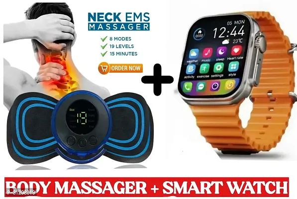 Full Body Massager with Full Touch Screen Trendy Smart Watch with Calling Feature ( Pack of 2 )-thumb0