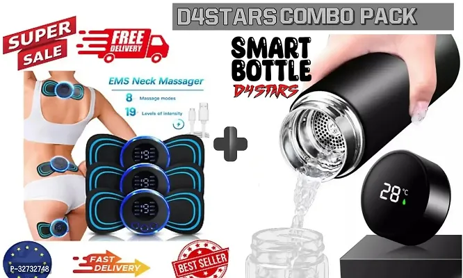 Head massager and Smart Bottle COMBO ! ems foot massager  face massager  back massager  massage spa  reflexology  leg massage machine  massagegun  full body massage  head massage near me  body massage-thumb0