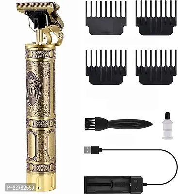 Trimmer for Men, Professional Buddha Style, Rechargeable Cordless Hair Beard Clipper Shaver, Adjustable Blade, Close Cut, Precise Multi Grooming Kit, Face, Head and Body Trimmer, Gold-thumb0