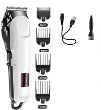 New  T9 Trimmers Rechargeable Cordless Waterproof Professional Electric Hair and beard trimmer for men Shaver, hair clippers, 4 combs, Lubricant Oil, Cleaning Brush(gold)-thumb2