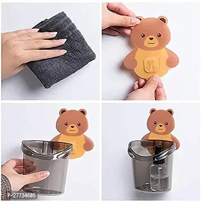 Teddy Bear tooth brush holder (Pack of 2)-thumb2